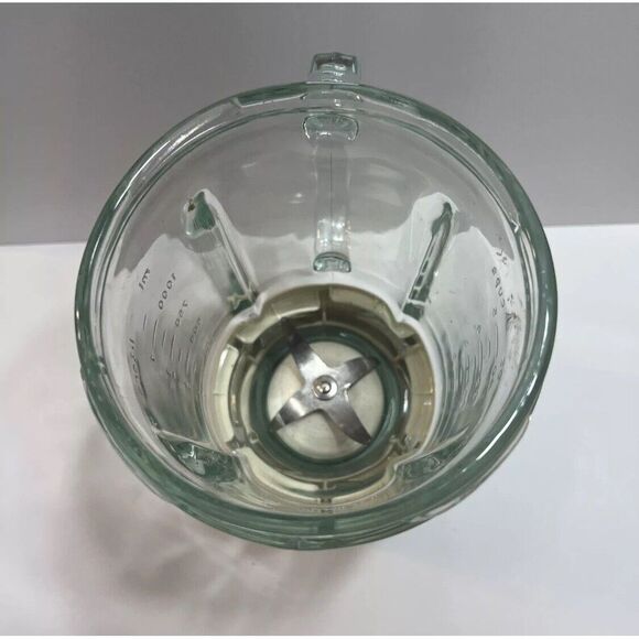 KitchenAid Blender KSB5WH Cream 40 oz 5 Cup OEM Glass Replacement Pitcher Jar - Picture 9 of 9